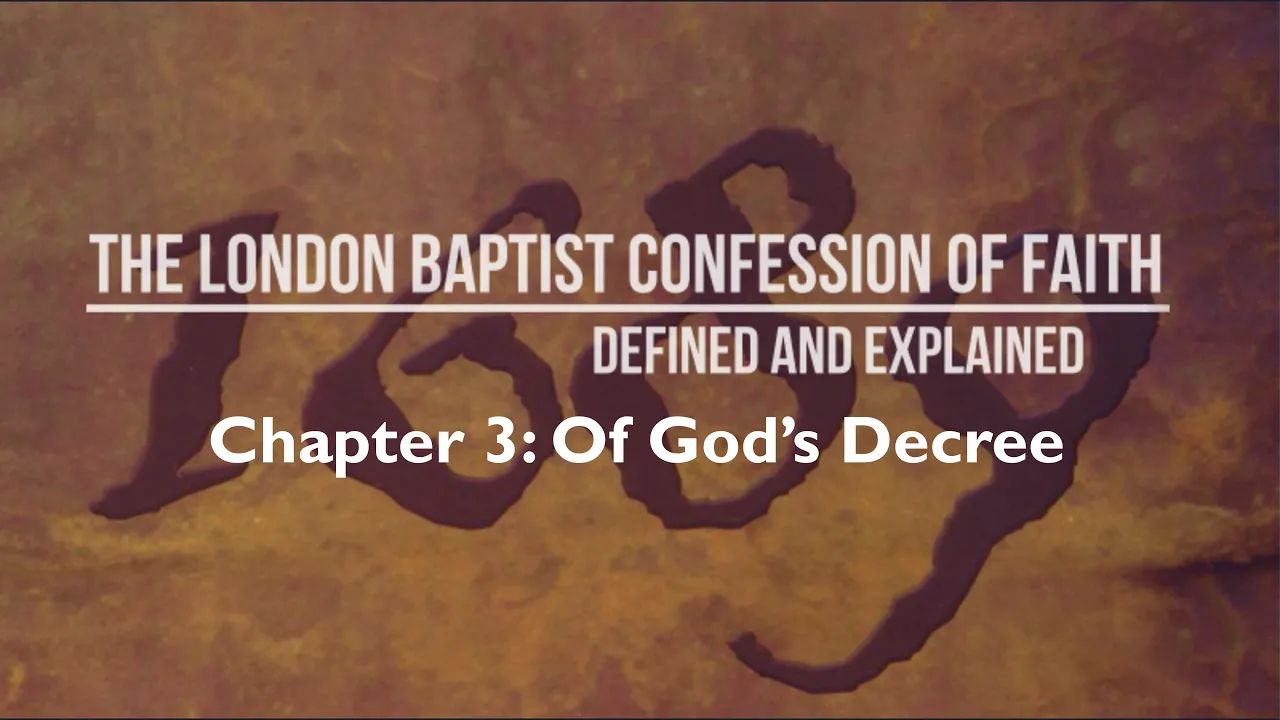 Pt. 7 LBCF Chapter 3 Of Gods Decree