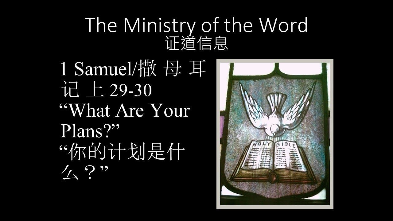 1 Samuel 29-30, What Are Your Plans?, Dr. John B. Carpenter